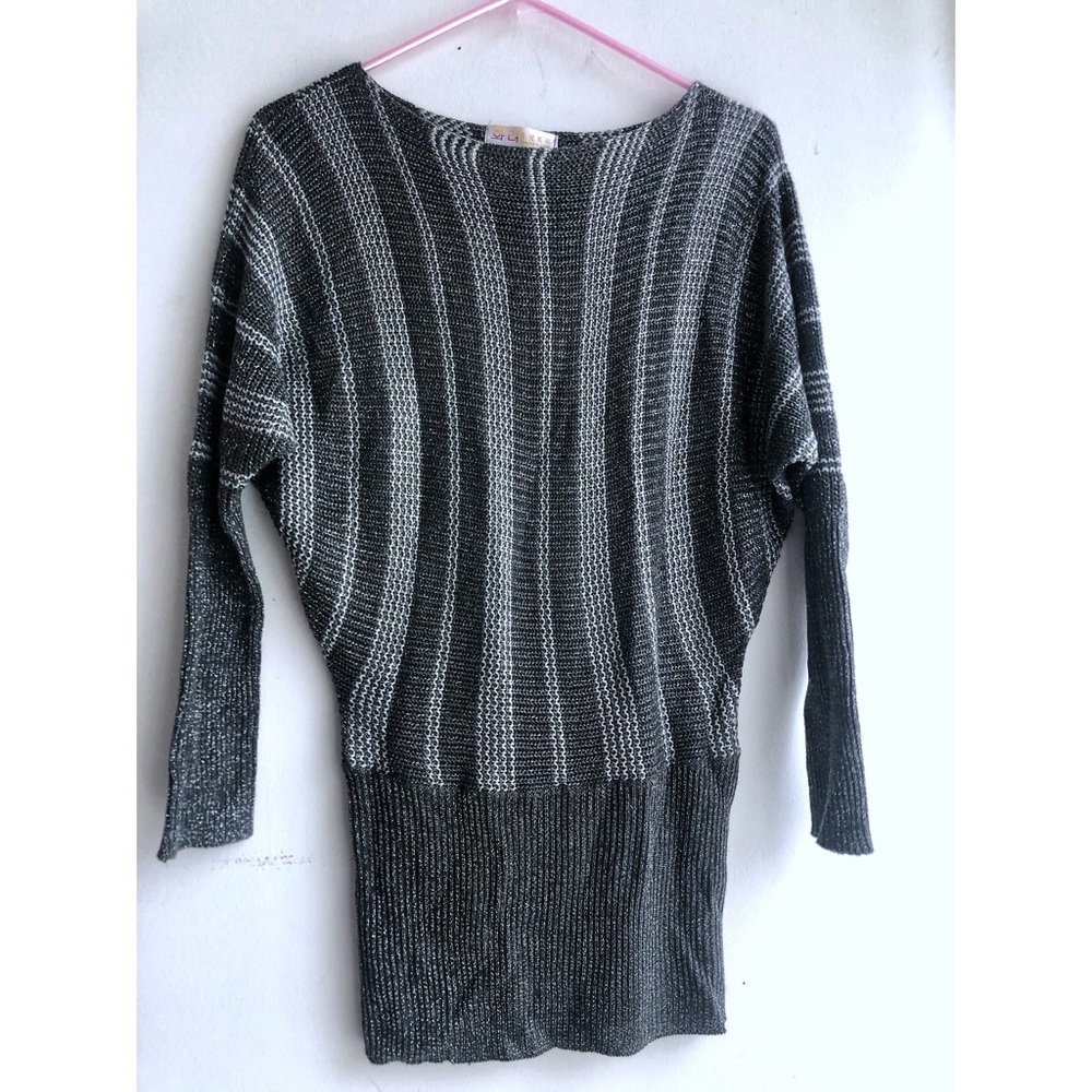 Silver crewneck sweater